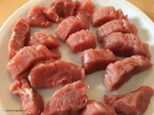 Schweinefilet in Medaillons geschnitten